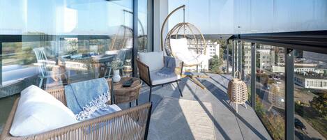 Appartement Exclusif, 2 chambres, balcon, vue mer | Balcon