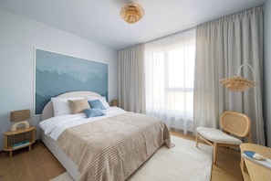 Exclusive Apartment, 2 Bedrooms, Balcony, Sea View | Iron/ironing board, free WiFi - Elite Apartments Beachside Balcony (Gdańsk)