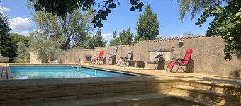 Private Villa with private pool, WIFI, hot tub, A/C, sauna, TV, patio, panoramic view, parking