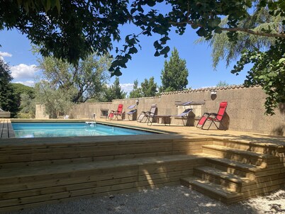 Beautiful private villa with hot tub, A/C, private pool, WIFI, sauna, TV, patio and panoramic view