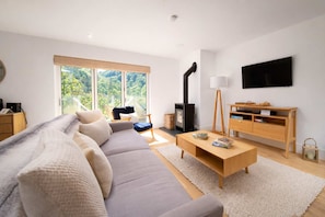 TV, fireplace, offices