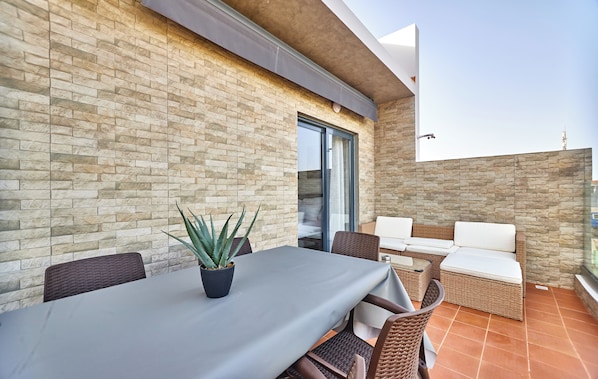 Appartement, uitzicht op stad | Terras