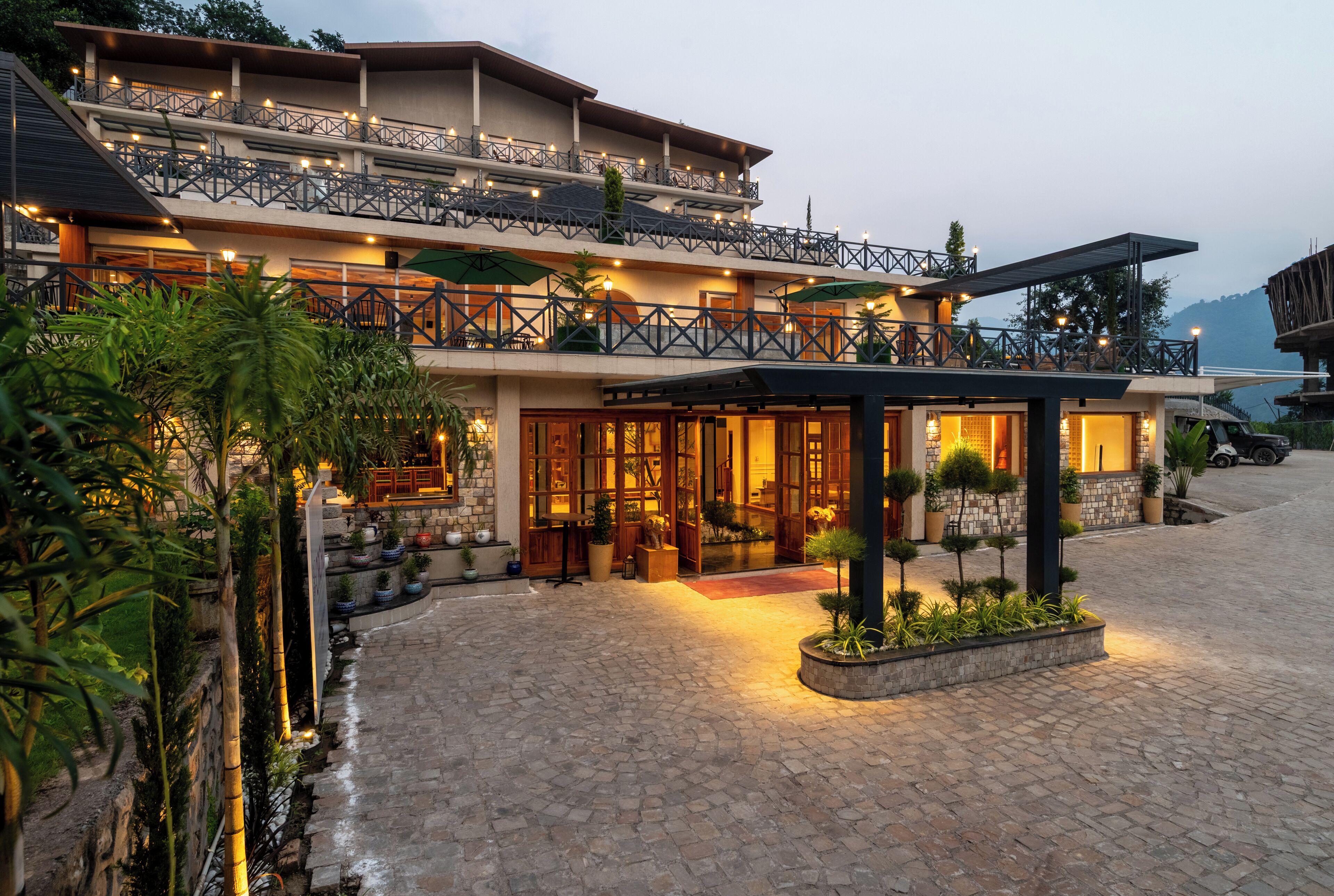 Entrée de l’hébergement