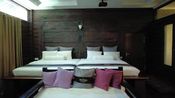 Desk, free WiFi, bed sheets