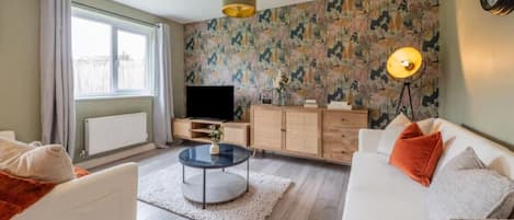 Smart-tv och en stereo