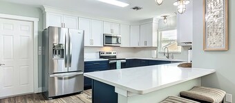 Canal-front 4BR/2BA home with pool and brand-new dock—room for 2 boats! Recently remodeled, 2-car garage, and minutes to the Gulf. Perfect Crystal River getaway! Boat and trailer parking on property; ramp nearby.