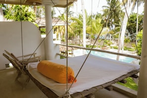Deluxe Bungalow, Balcony, Pool View | Balcony view - Deep Blue Sea Rental Villa (Matara)