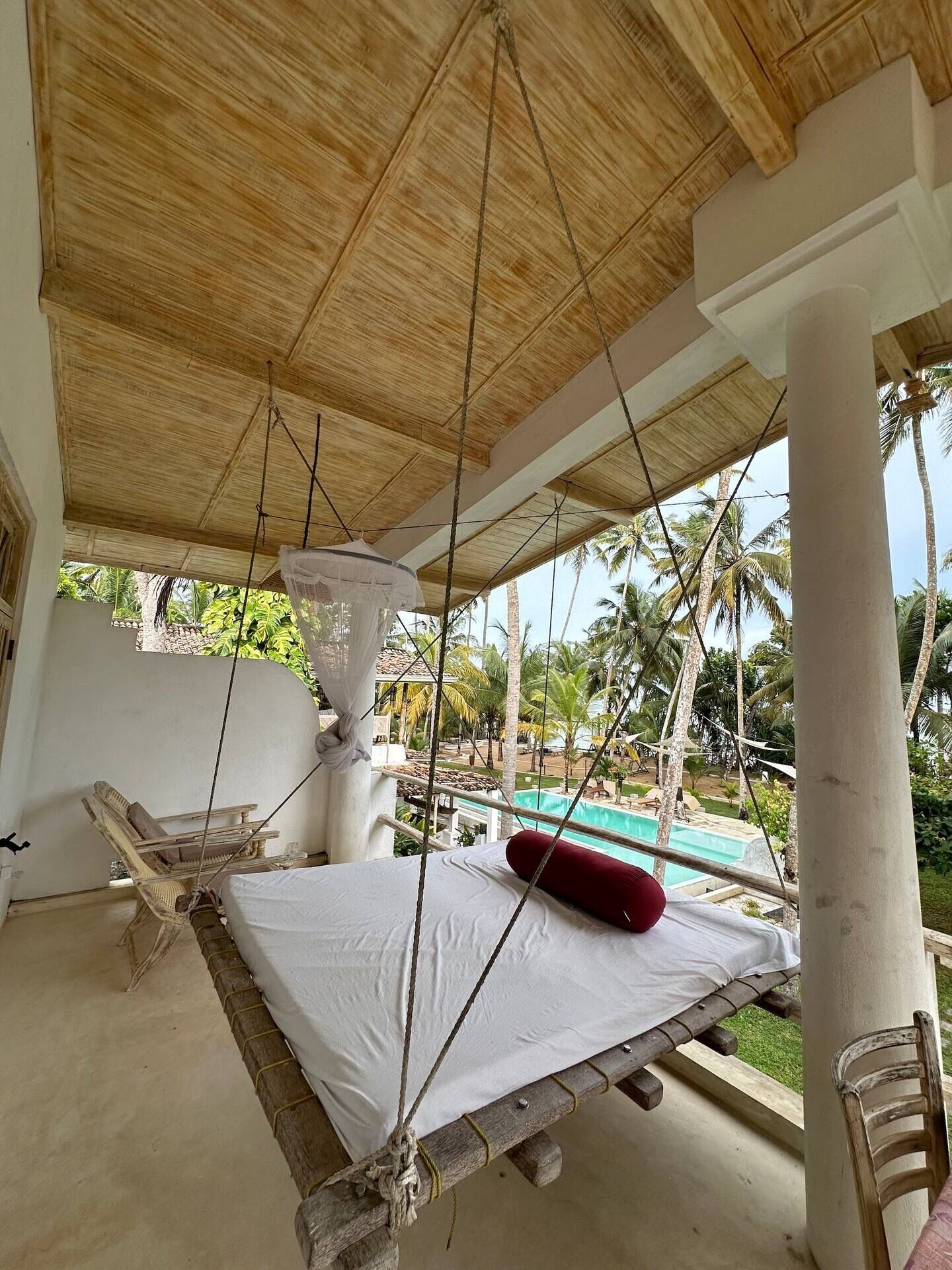 Deluxe Bungalow, Balcony, Pool View | Terrace/patio