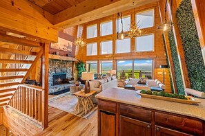 Smart TV, fireplace, video games