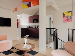 프레지덴셜 아파트, 시내 전망 | 전용 주방 | 냉장고, 전자레인지, 쿡탑, 식기 세척기