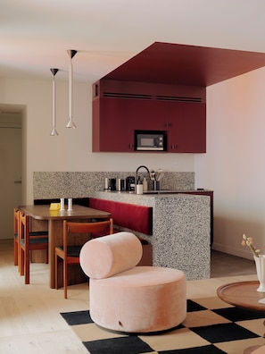 Three-Bedroom Apartment | Living area