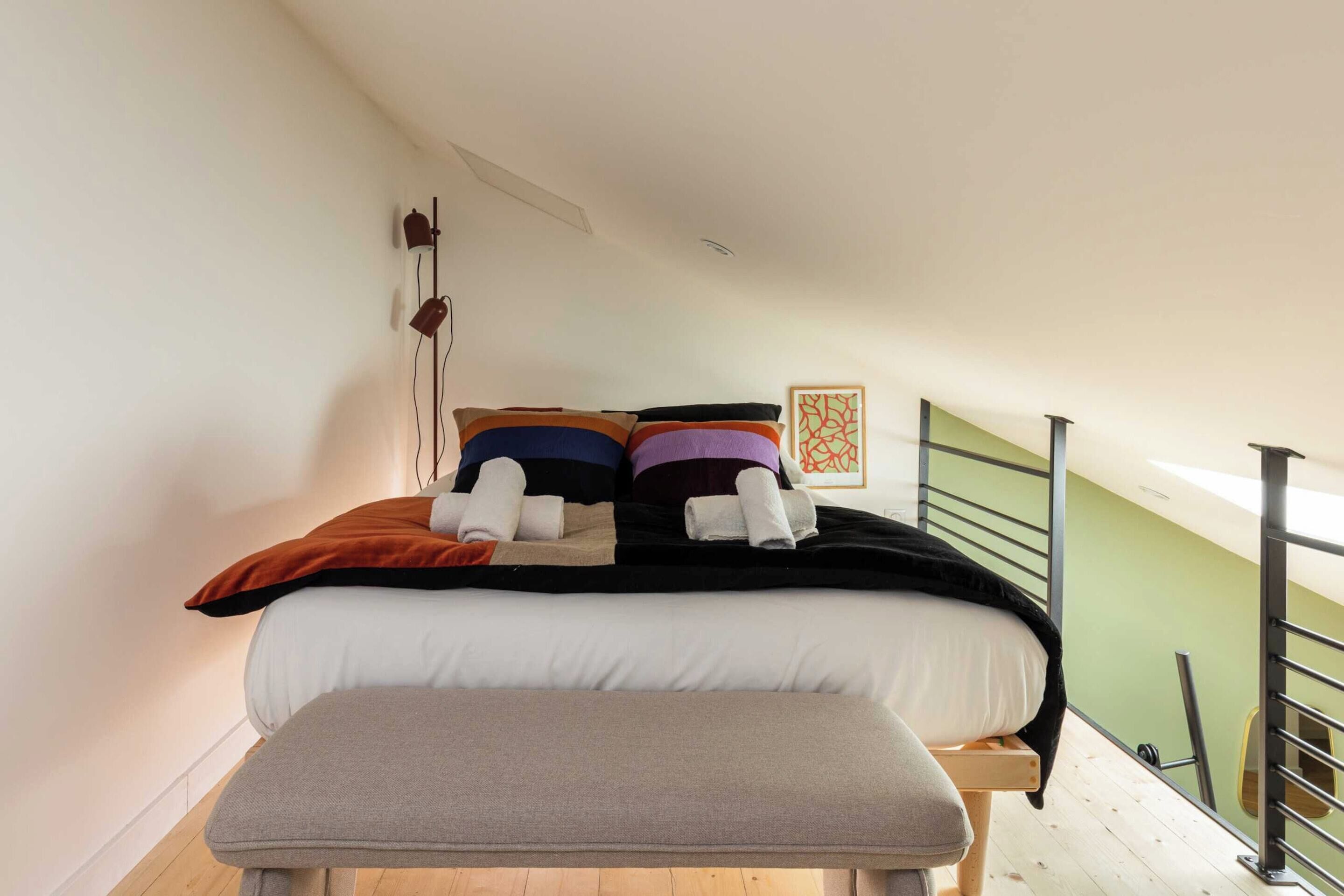 Apartemen | 2 kamar tidur, setrika/meja setrika, dan seprai linen