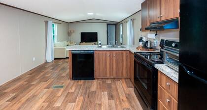 Charming retreat with fire pit, games, and space for up to 5 guests. Book today.