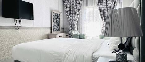 Dobbeltrom – deluxe, 2 enkeltsenger | Sengetøy av topp kvalitet, wi-fi (inkludert) og sengetøy