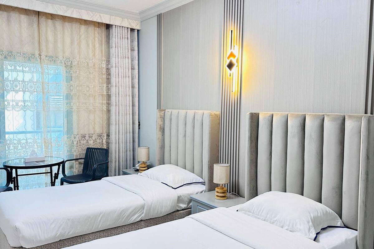 Premium bedding, free WiFi, bed sheets