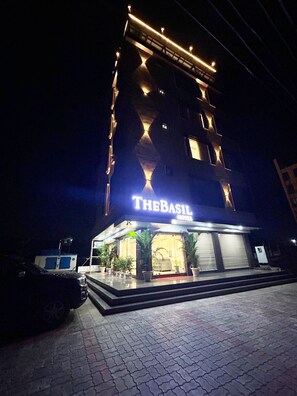 Front of property – evening/night