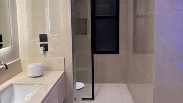 Towels, soap, toilet paper