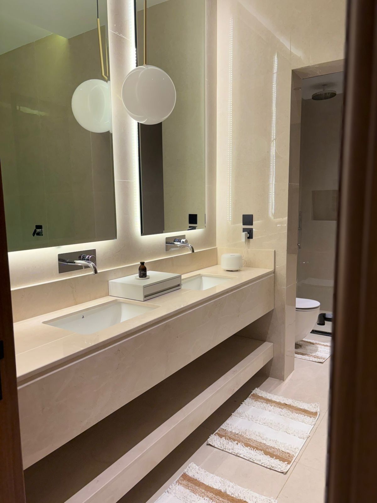 Towels, soap, toilet paper