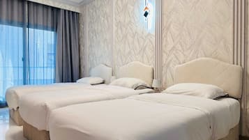 Free WiFi, bed sheets