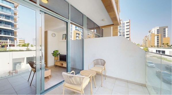 Studio Exclusif, balcon, vue ville | Balcon