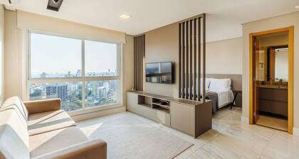 Loft de luxo com Garagem no Petrópolis AHO1402
