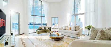 Villa, Patio, Sea View | Living area