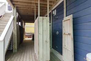 Exterior detail - Conched Out : Beautiful Oceanfront Single Family Home with a Private Pool! (Kure Beach)
