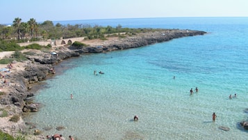 Vlak bij het strand