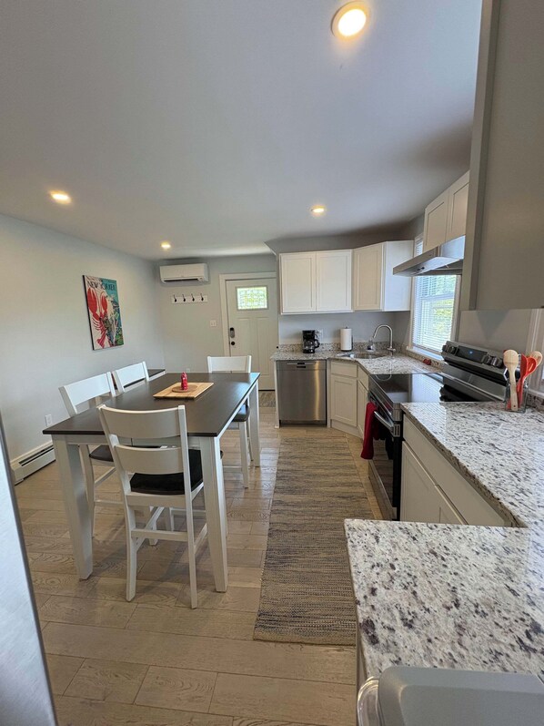 Microwave, oven, stovetop, dishwasher