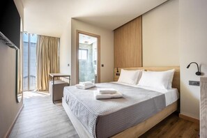 In-room safe, desk, laptop workspace, blackout curtains