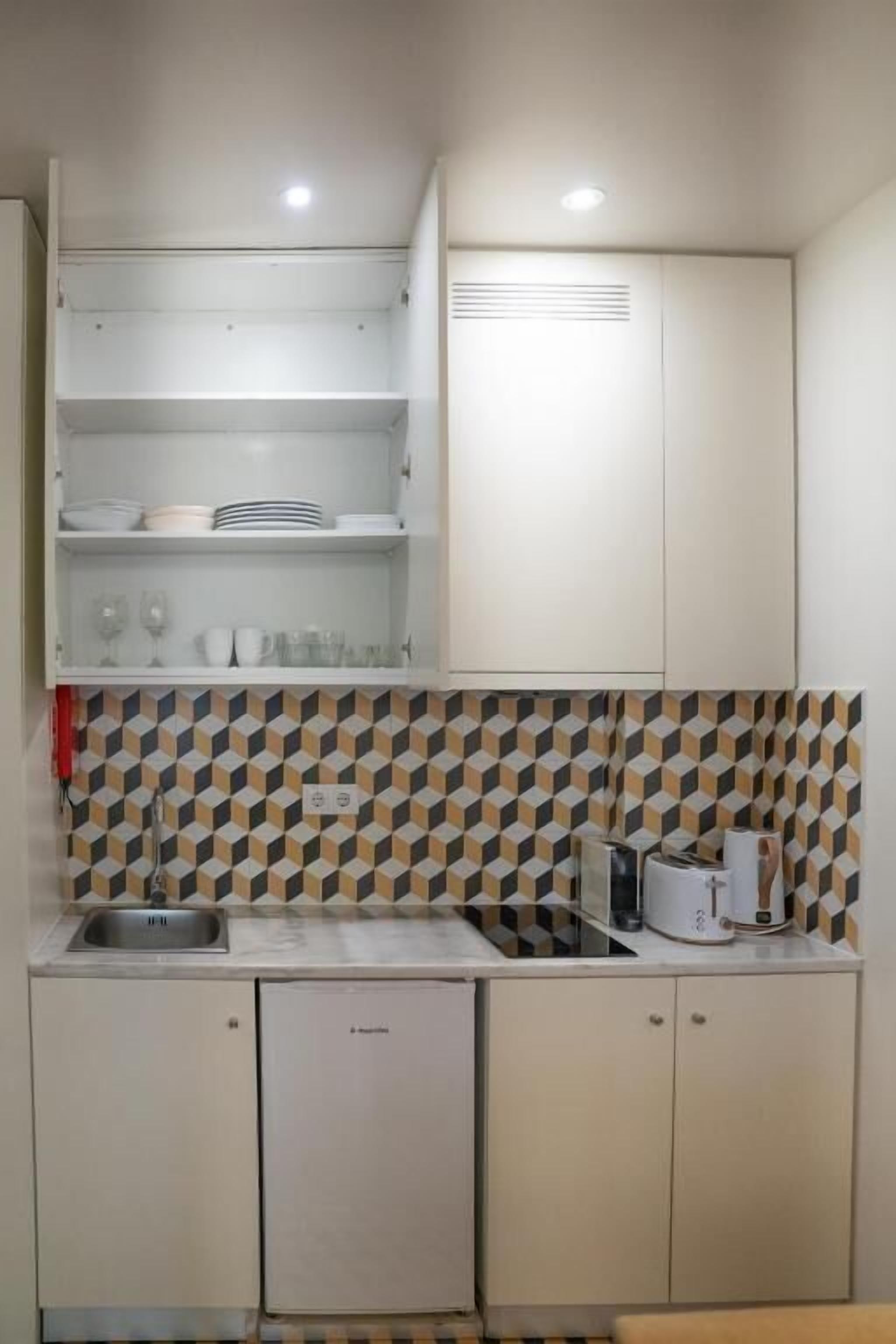 Deluxe-Apartment | Eigene Küche | Kühlschrank, Kochgeschirr/Geschirr/Besteck