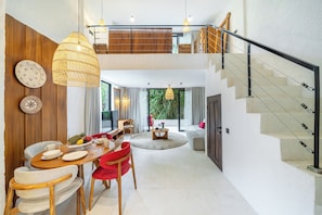 Apartment, 1 Bedroom, Mezzanine, Ground Floor | Minibar, individually decorated, individually furnished - Sacred Jungle by EVDEkimi Ubud – Modern Villas and Apartments with Kitchens, Pools, & Personalized Concierge Service (Ubud)