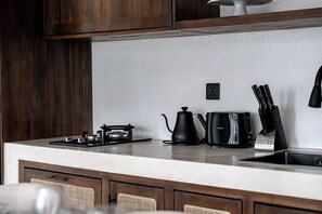 Villa, 4 Bedrooms, Private Pool | Private kitchen | Highchair