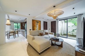 Villa, 3 Bedrooms + Office, Private Pool | Living room | Smart TV