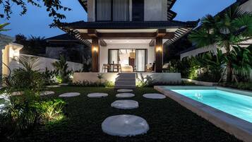 Front of property – evening/night