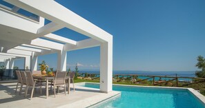 Diamond View Villa | Private Heated Pool | Terrace/patio - Sunrise Villas Collection (Kassandra)