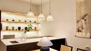 Family Double Room, Courtyard View | Individually decorated, individually furnished, desk, laptop workspace