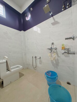 Free toiletries, hair dryer, slippers, towels