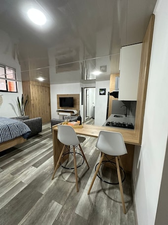 Interior. Loft studio apartment