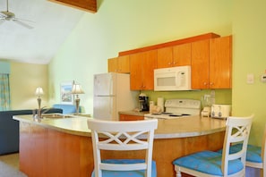 Fridge, microwave, oven, stovetop - 2BR Condo w/ Indoor Pool + Beach Access (Duck)