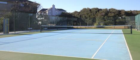 Serve up some fun with tennis courts right on the property.