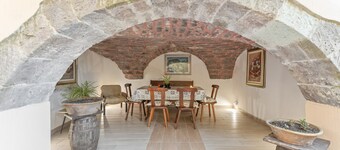 Kamer 'Euterpe' met gedeeld terras, Wi-Fi en airconditioning