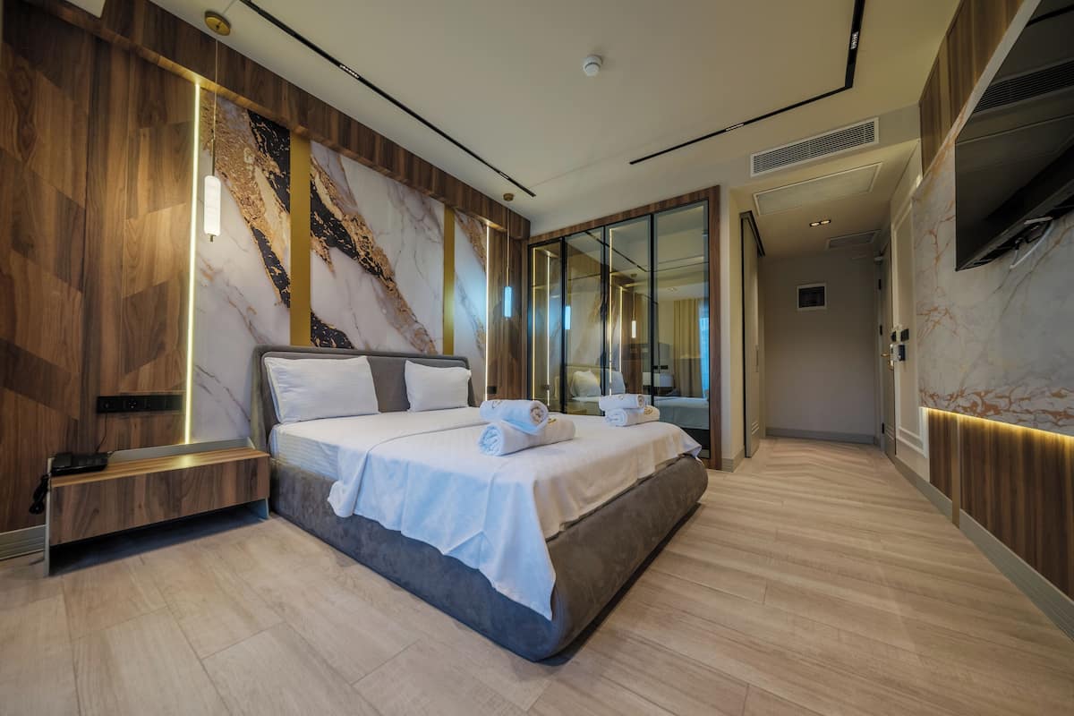 Draps en coton égyptien, literie de qualité supérieure, minibar