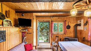 Fernseher, Kamin