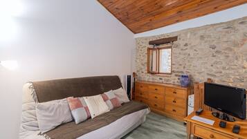 TV, fireplace, DVD player