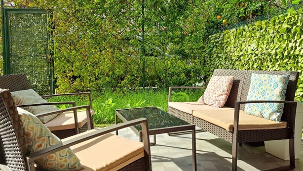 Terrace/patio - One-Bedroom Apartment with Sea View in Sanremo (Casa Egle) (Sanremo)
