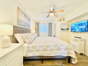 1 dormitorio, tabla de planchar con plancha, Internet y ropa de cama