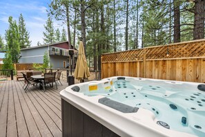 Signature Cabin, 3 Bedrooms, Non Smoking, Kitchen | Private spa tub - Pine View Escape (Big Bear City)