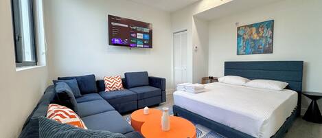 1 室のベッドルーム、アイロン / アイロン台、旅行用ベビーベッド、WiFi (無料)