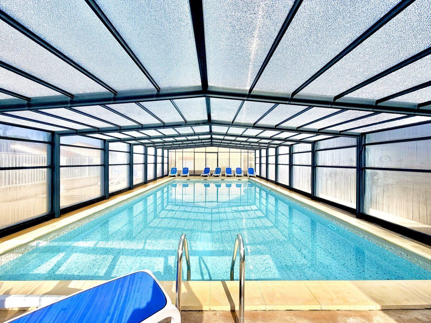 Indoor pool, a heated pool